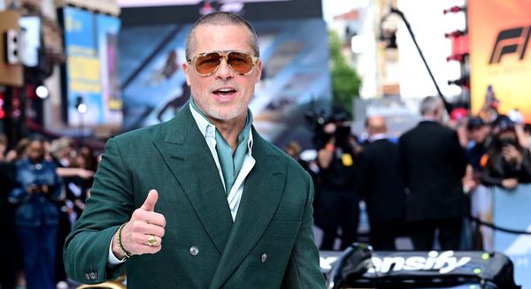 Brad Pitt shows up for a car
