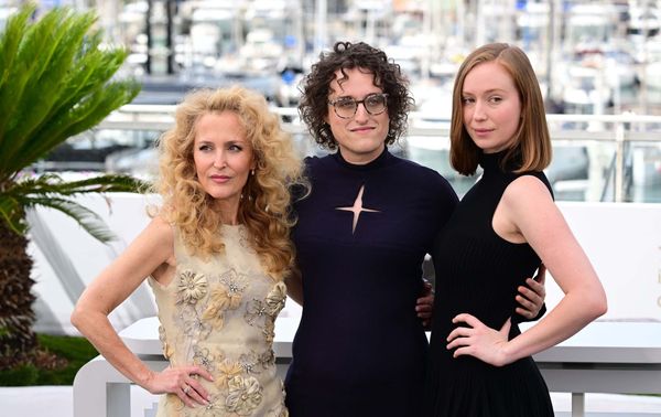 Big Hair and a Great Black Dress in Cannes