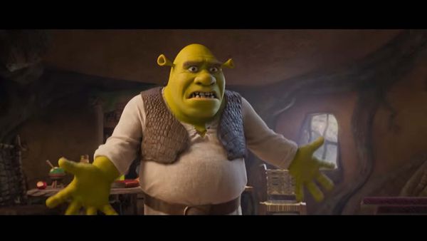Hopscotching Shrek